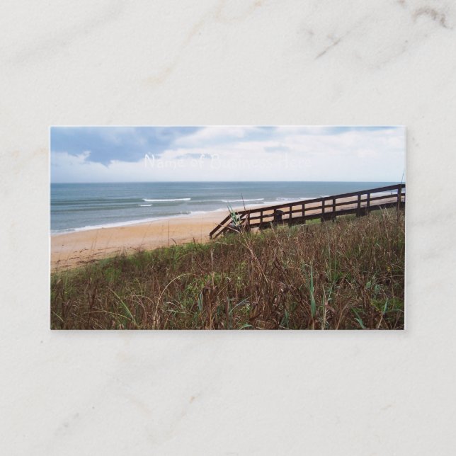 Flagler Beach Walkway Business Card (Front)