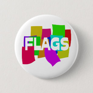 Flags 6 Cm Round Badge