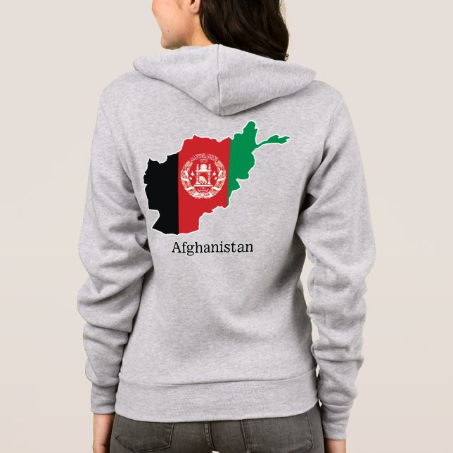 Flags and countries Afghanistan Hoodie (Back)