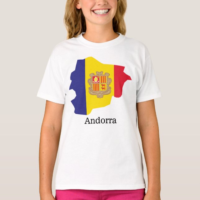 Flags and countries Andorra T-Shirt (Front)