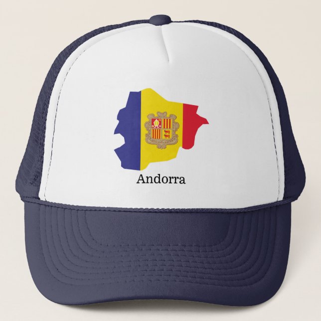 Flags and countries Andorra Trucker Hat (Front)