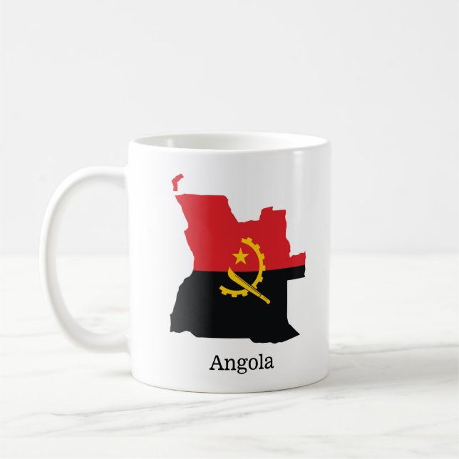 Flags and countries Angola Coffee Mug (Left)