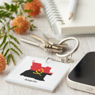 Flags and countries Angola Key Ring