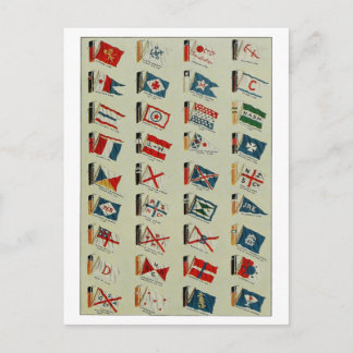 "Flags and Funnels" Postcard
