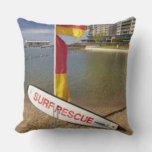 Flags and surf rescue board cushion