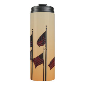 Flags at Sunset Thermal Tumbler