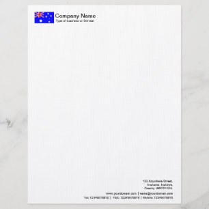 Flags - Austrailia Customised Letterhead