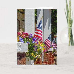 Flags + Flowers Card