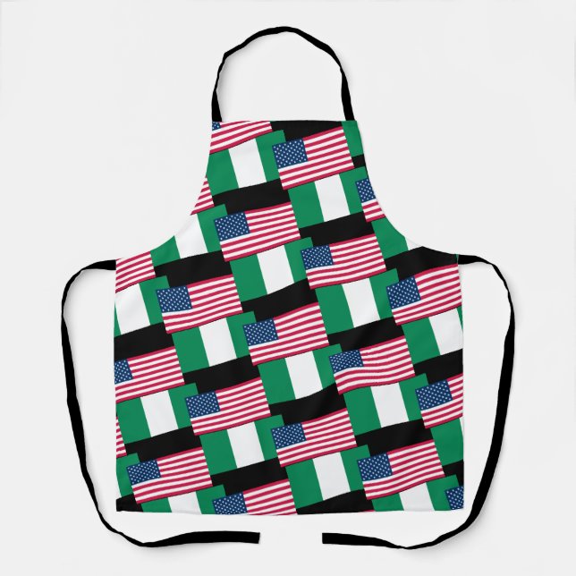 Flags Nigerian American Party Apron (Front)