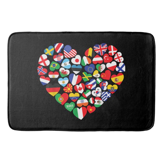 Flags of Countries of the World international flag Bath Mat (Front)