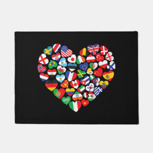 Flags of Countries of the World international flag Doormat