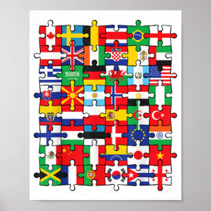 Flags of Countries of the World international flag Poster