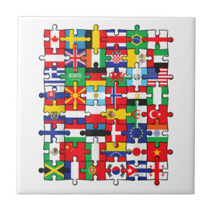 Flags of Countries of the World international flag Tile