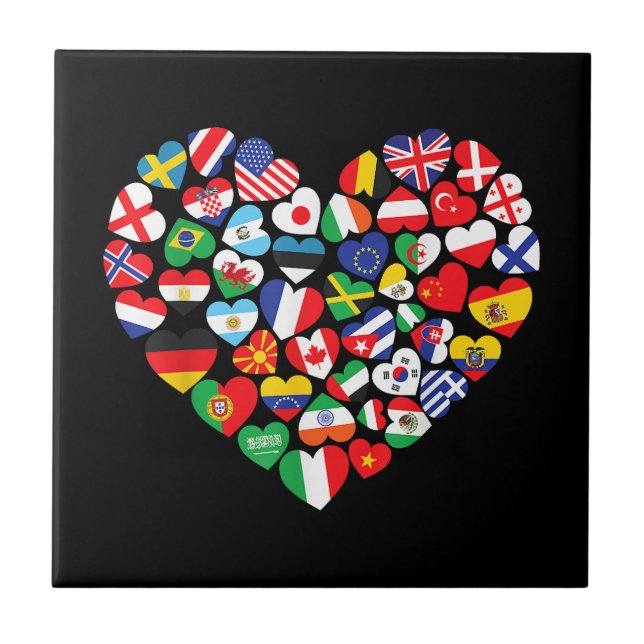 Flags of Countries of the World international flag Tile (Front)