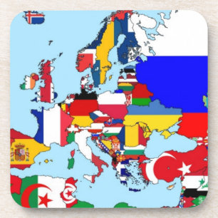 flags of Europe Coaster