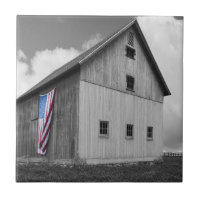 Flags of Our Farmers - Barn with American Flag