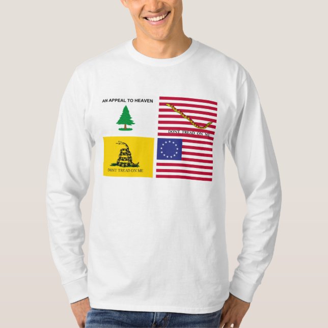 Flags Of The American Revolution T-Shirt (Front)