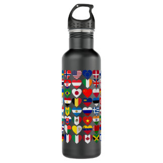 Flags of the Countries of the World,International  710 Ml Water Bottle