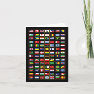 Flags Of The Countries Of The World International Card