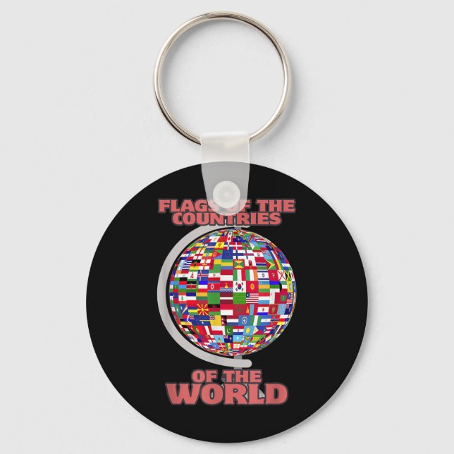 Flags Of The Countries Of The World International  Key Ring (Front)