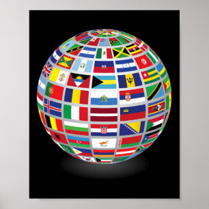 Flags Of The Countries Of The World International  Poster