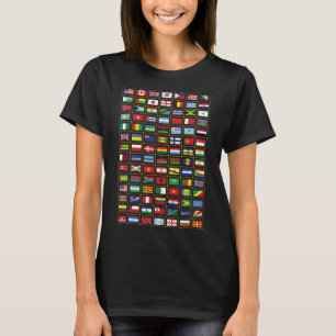 Flags Of The Countries Of The World International  T-Shirt