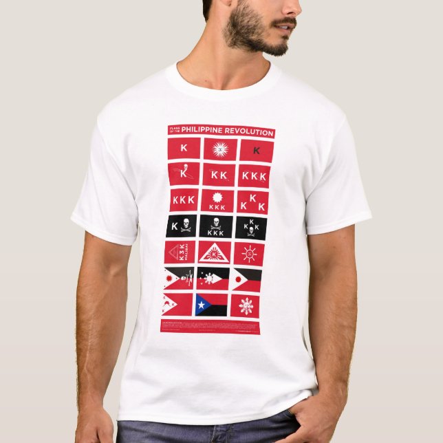 Flags of the Philippine Revolution T-Shirt (Front)