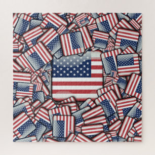 Flags of the United States of America Jigsaw Puzzle