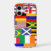 Flags of the world collage