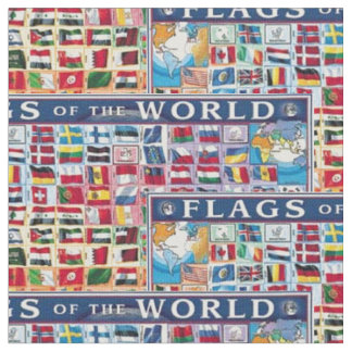 flags of the world fabric