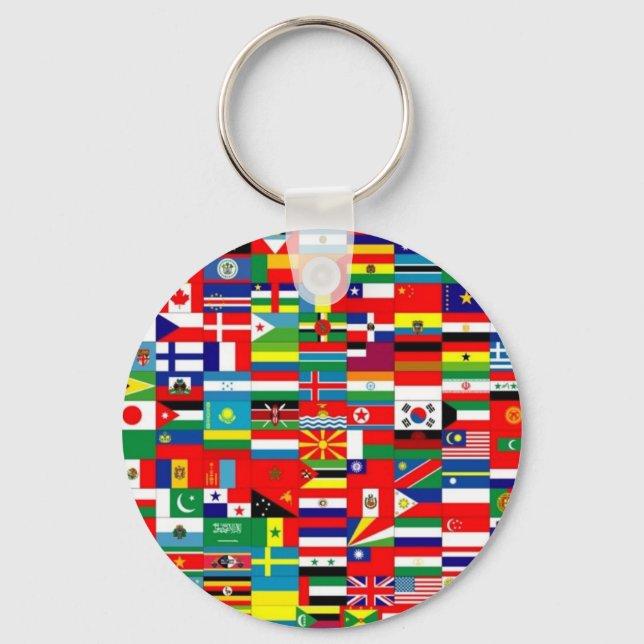 FLAGS OF THE WORLD KEY RING (Front)
