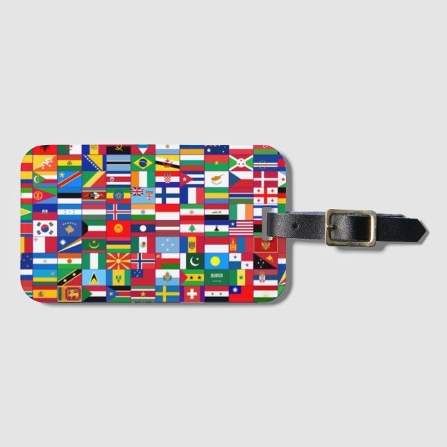 Flags of the World Luggage Tag (Front Horizontal)