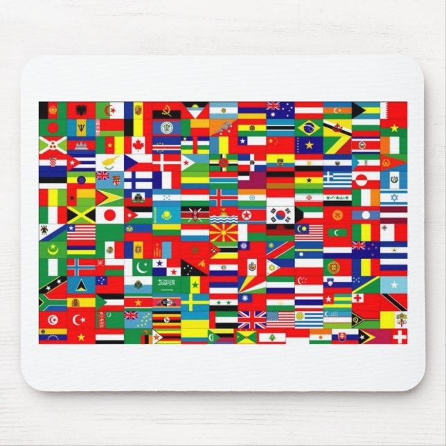 FLAGS OF THE WORLD MOUSE PAD (Front)