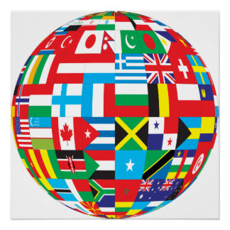 FLAGS OF THE WORLD POSTER