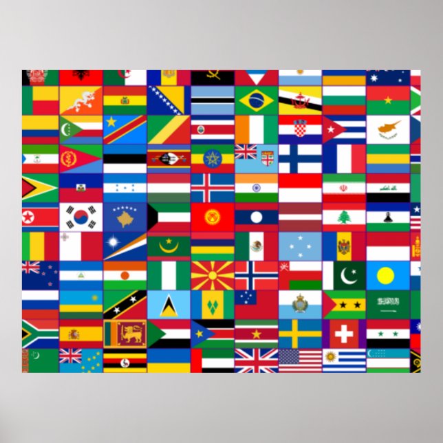 Flags of the World Poster (Front)