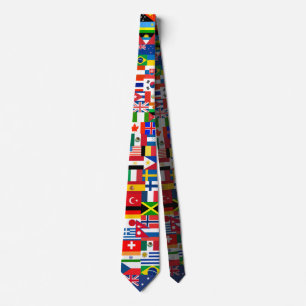Flags of the World Tie