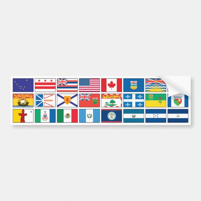 Flags Series - #3 Bumper Sticker (Front)