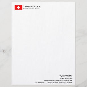 Flags - Switzerland Custom Letterhead
