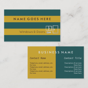 "Flags" Windows and Doors Business Cards