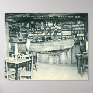 Flagship Bar, Provincetown, MA Vintage Poster