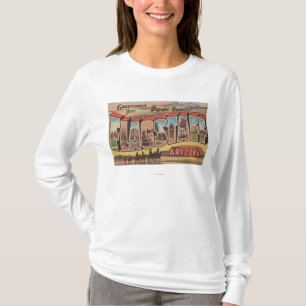 Flagstaff, Arizona - Large Letter Scenes T-Shirt