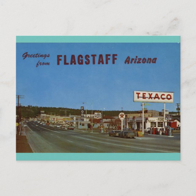 FLAGSTAFF ARIZONA ON U.S. HWY. 66  POSTCARD (Front)