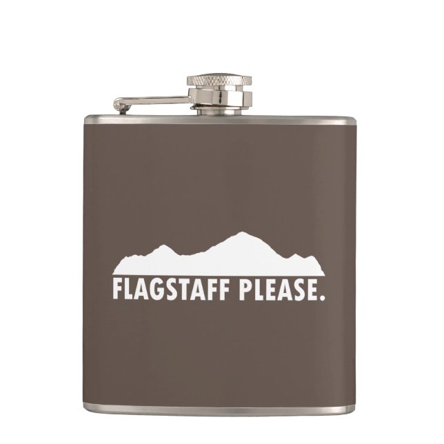 Flagstaff Arizona Please Hip Flask (Front)