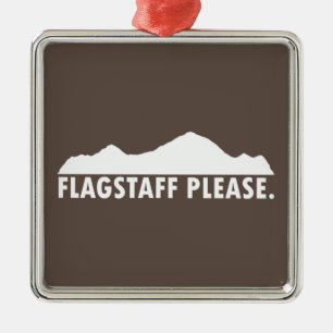 Flagstaff Arizona Please Metal Tree Decoration