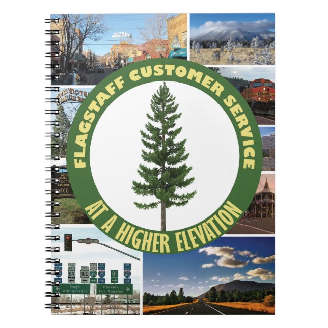 Flagstaff Customer Service Spiral Notebook (Front)
