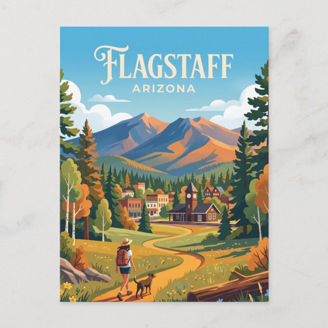 Flagstaff USA Postcard (Front)