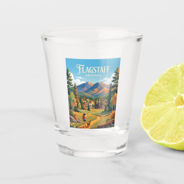 Flagstaff USA Shot Glass (Front)