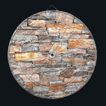 Flagstone | natural stone pattern | bricks dartboard<br><div class="desc">A neutral toned,  multi-coloured flagstone design.</div>