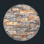 Flagstone | natural stone pattern | bricks dartboard<br><div class="desc">A neutral toned,  multi-coloured flagstone design.</div>