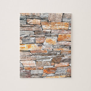 Flagstone natural stone pattern bricks jigsaw puzzle